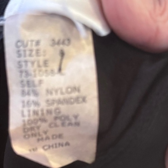 Tadashi Shoji Black A-Line Skirt Size 8 - Picture 3 of 7